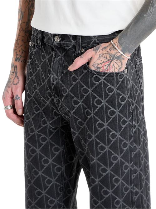 Jeans dritto stampa all-over Calvin Klein Jeans | LV04RE772GYCL